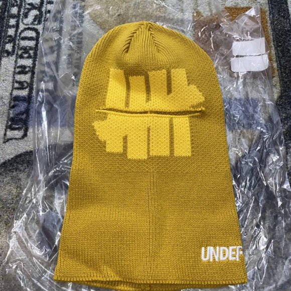 Undefeated Icon Logo Balaclava Mustard - Picture 1 of 2